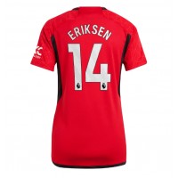 Koszulka piłkarska Manchester United Christian Eriksen #14 Strój Domowy dla kobiety 2023-24 tanio Krótki Rękaw